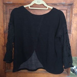 peekaboo back sweater